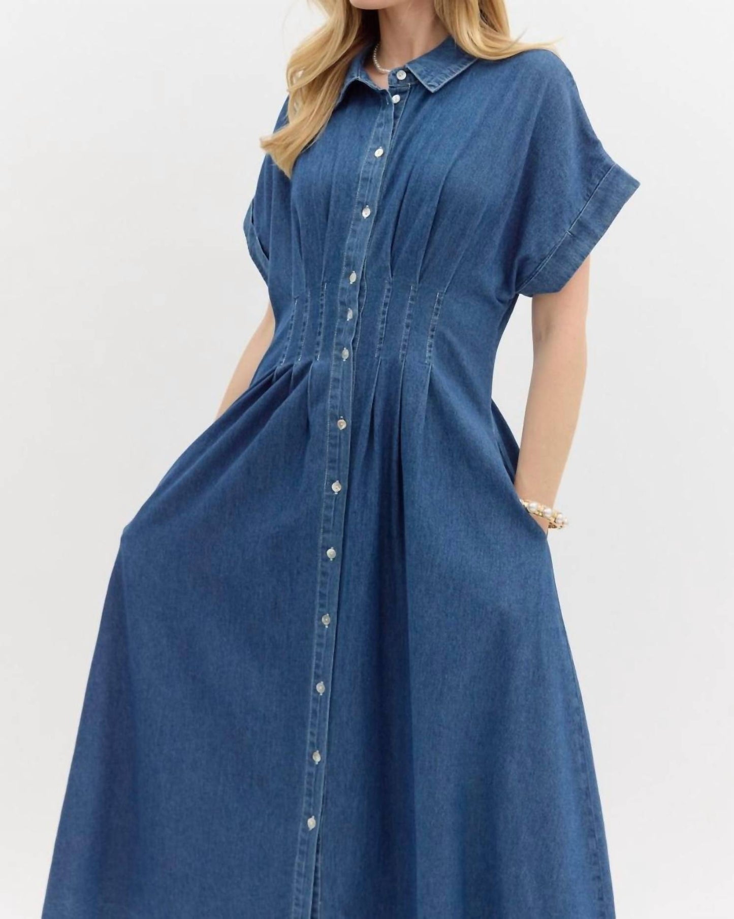 Entro - Pleated Maxi Dress