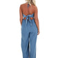 Day + Moon - Take Time Off Halter Jumpsuit