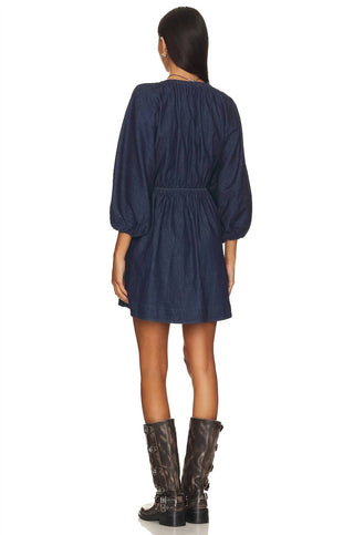 Free People - PORTIA DENIM MINI DRESS