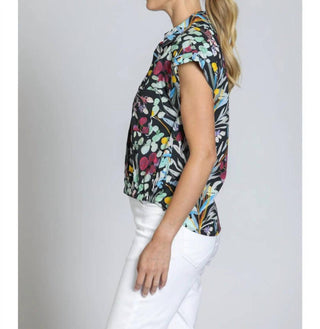 Apny - Women's Botanical Wrap Blouse