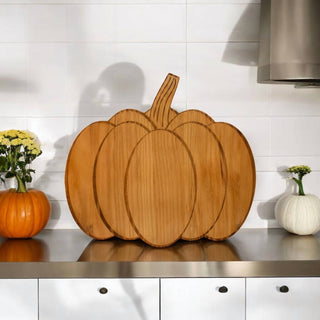 Creative Gifts International - Pumpkin Wood Board - 13.5" x 15"