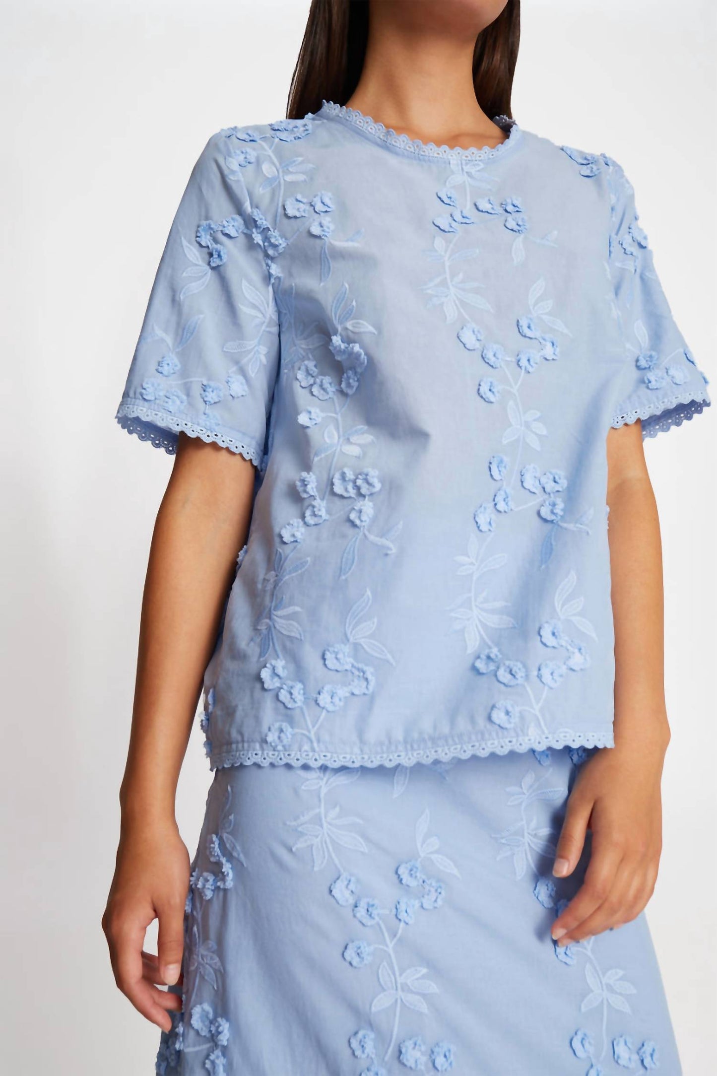 Munthe - Uasta Floral Embroidery Top