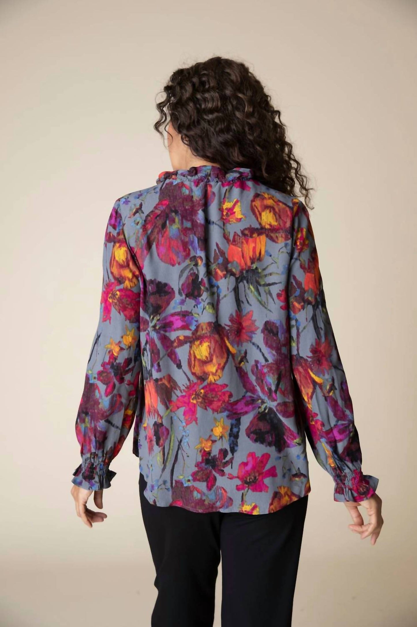 Habitat - Vintage Print Flounce Shirt