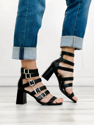 Corkys Footwear - Women's Buckle Down Heel Sandals