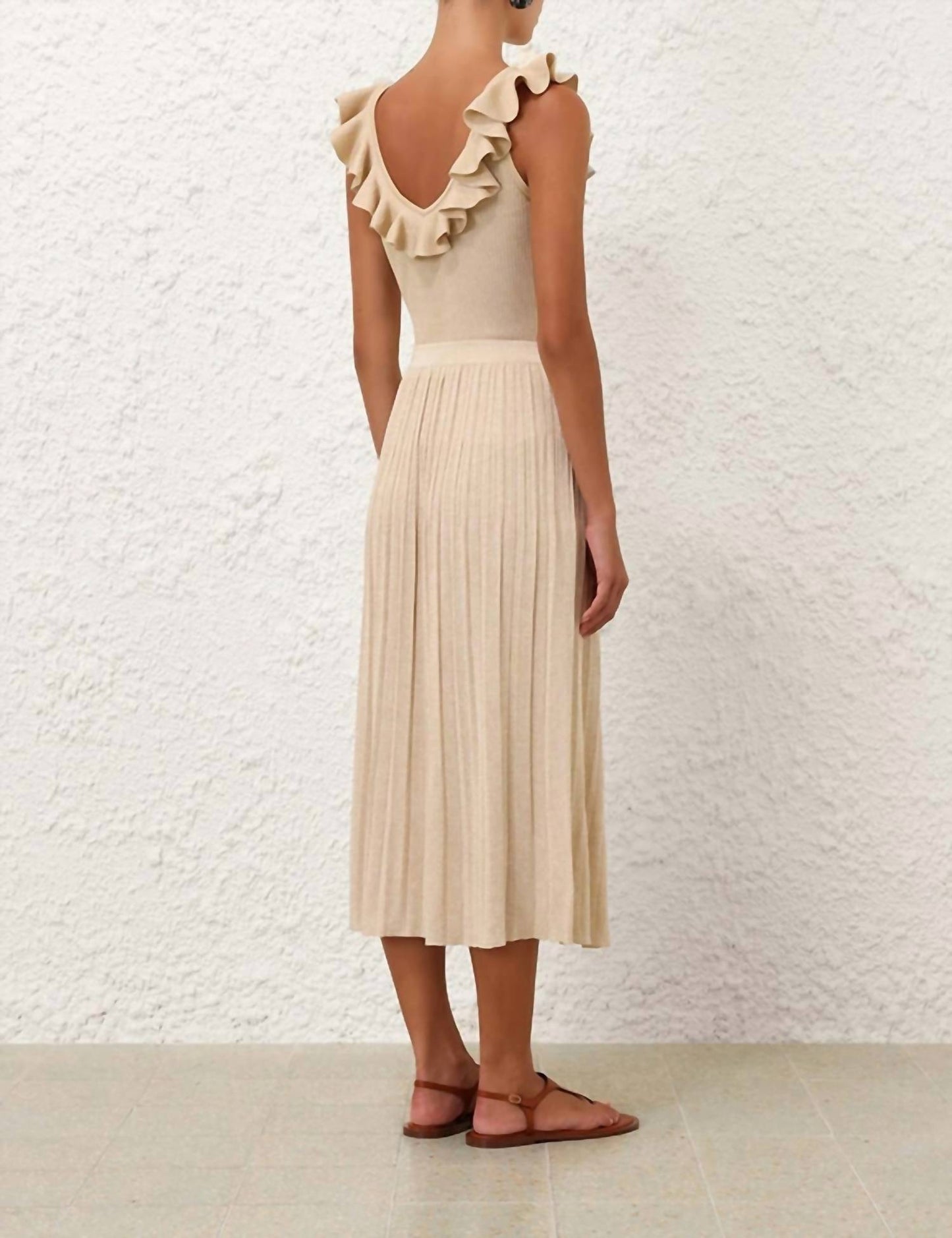 Zimmermann - Everly Frill V-neck Top