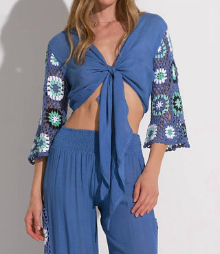 Elan - Palma Crochet Tie Top