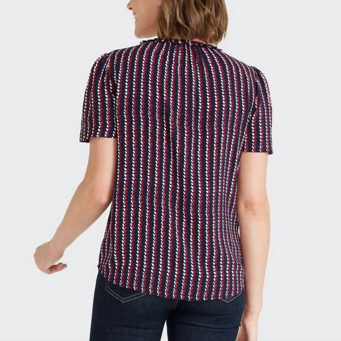 Draper James - Heart Peasant Top