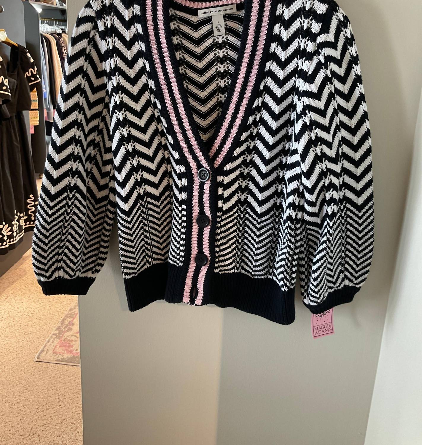 Autumn Cashmere - Chevron Stitch Cardigan