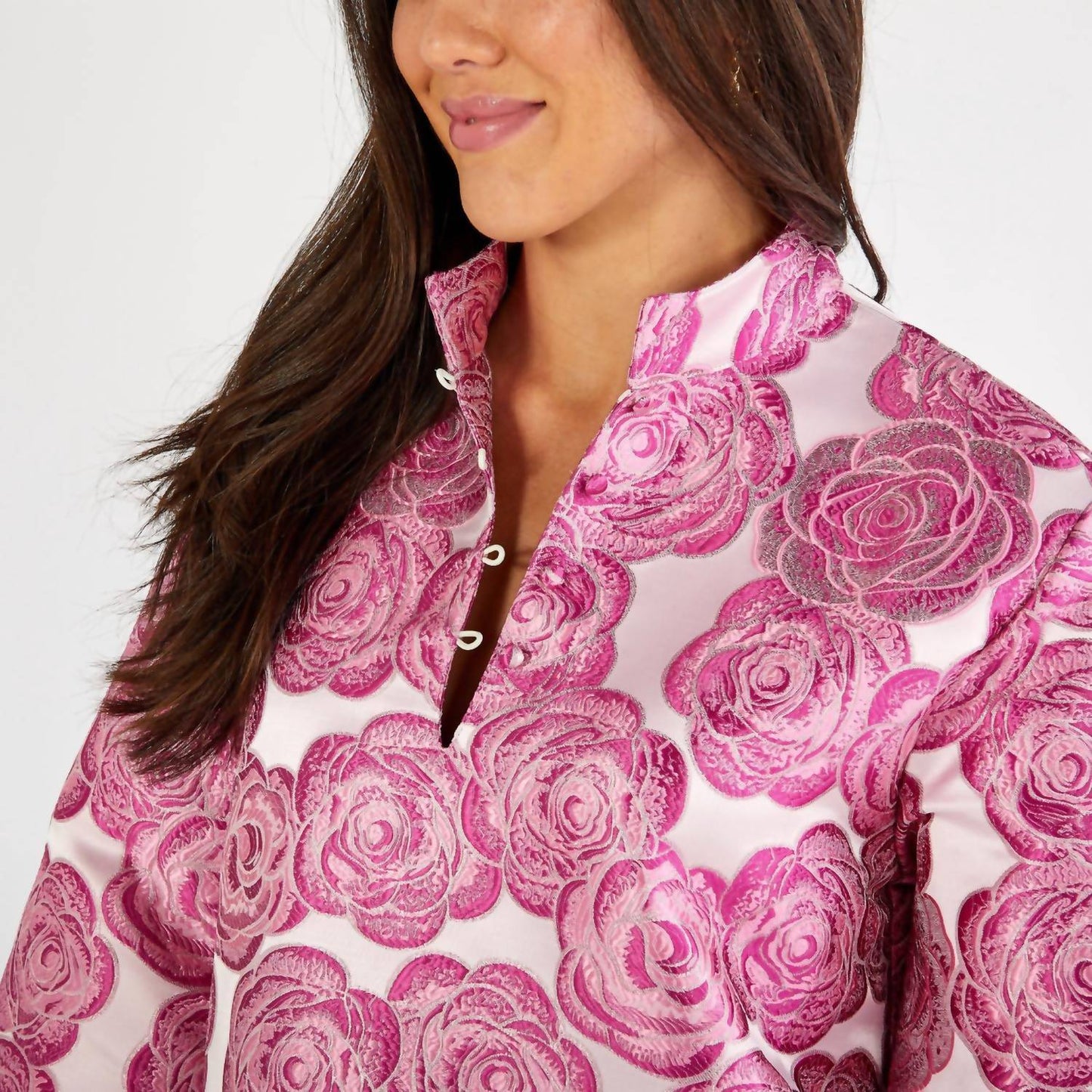 Caryn Lawn - Keri Jacquard Rose Dress