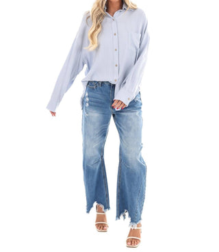 Easel - As You Are Button Down Top