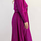 The Curve La - Plus Size Glitter Knit Flare Dress With Bow Details