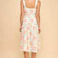 Tcec - Darling Moment Floral Button Down Midi Dress
