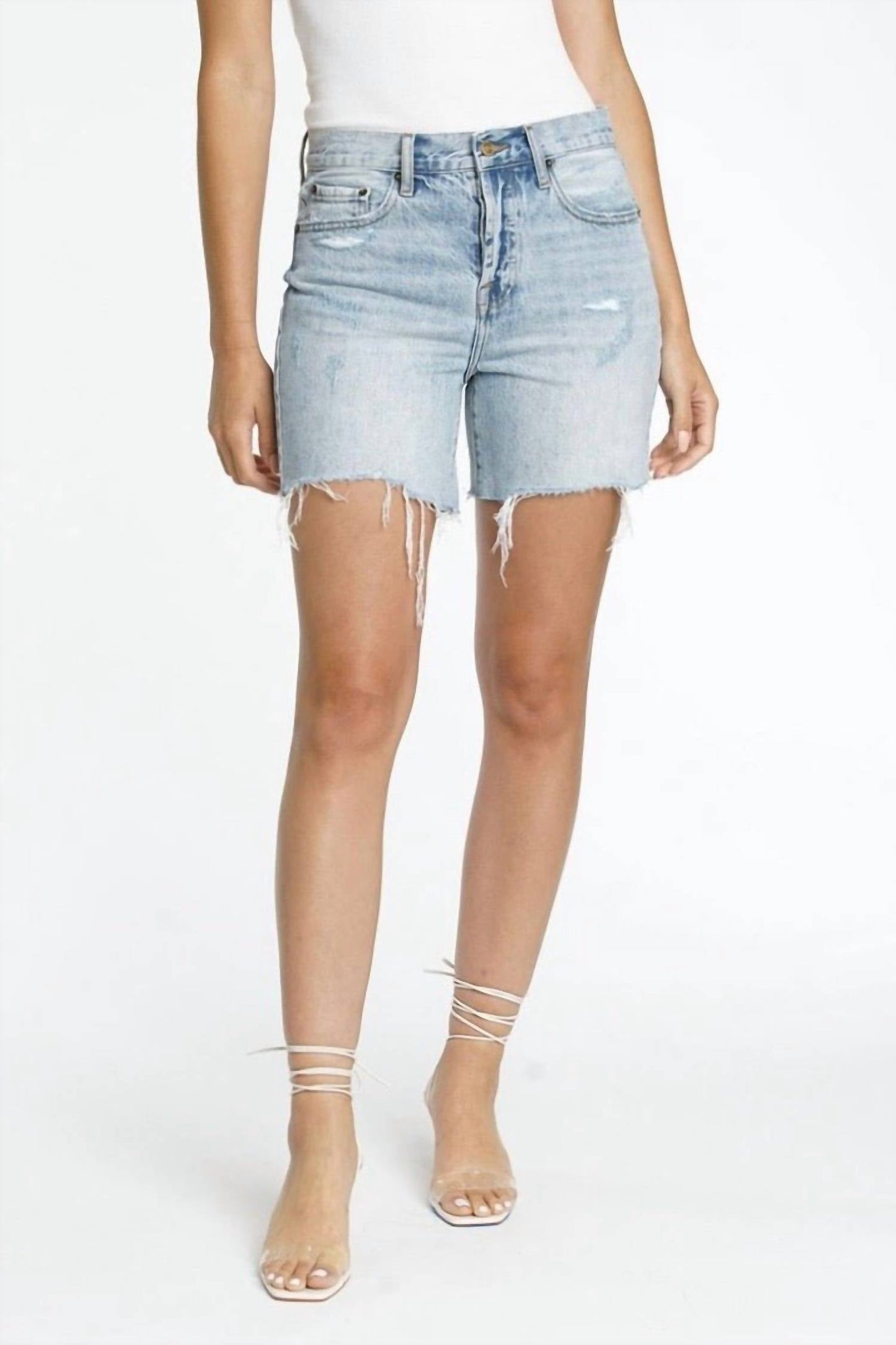 Pistola - Devin High Rise Mom Cut Off Shorts