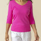 Habitat - Cozy Ribbed V-neck Tee - Plus