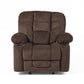 Luxurious Manual Recliner Chair with Skin-Friendly Fabric and Dual Cup Holders