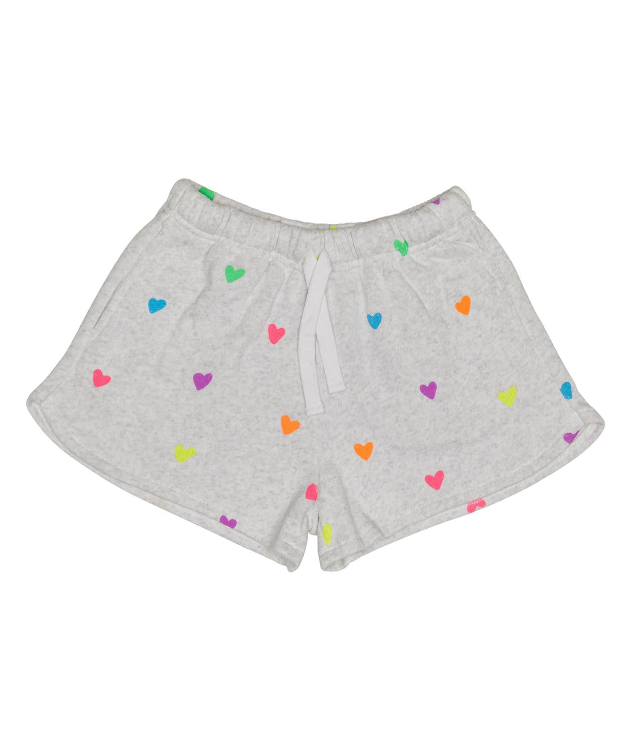 Flowers By Zoe - Girl's Betsy All Over Hearts Shorts