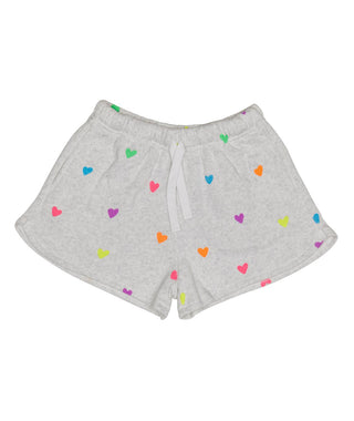 Flowers By Zoe - Girl's Betsy All Over Hearts Shorts