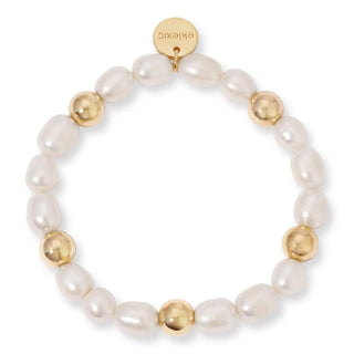 Eklexic - Women's Paz Pearl And Bead Bracelet
