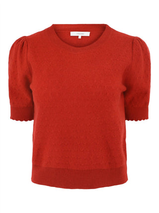 Frame - Pointelle Puff Sleeve Sweater