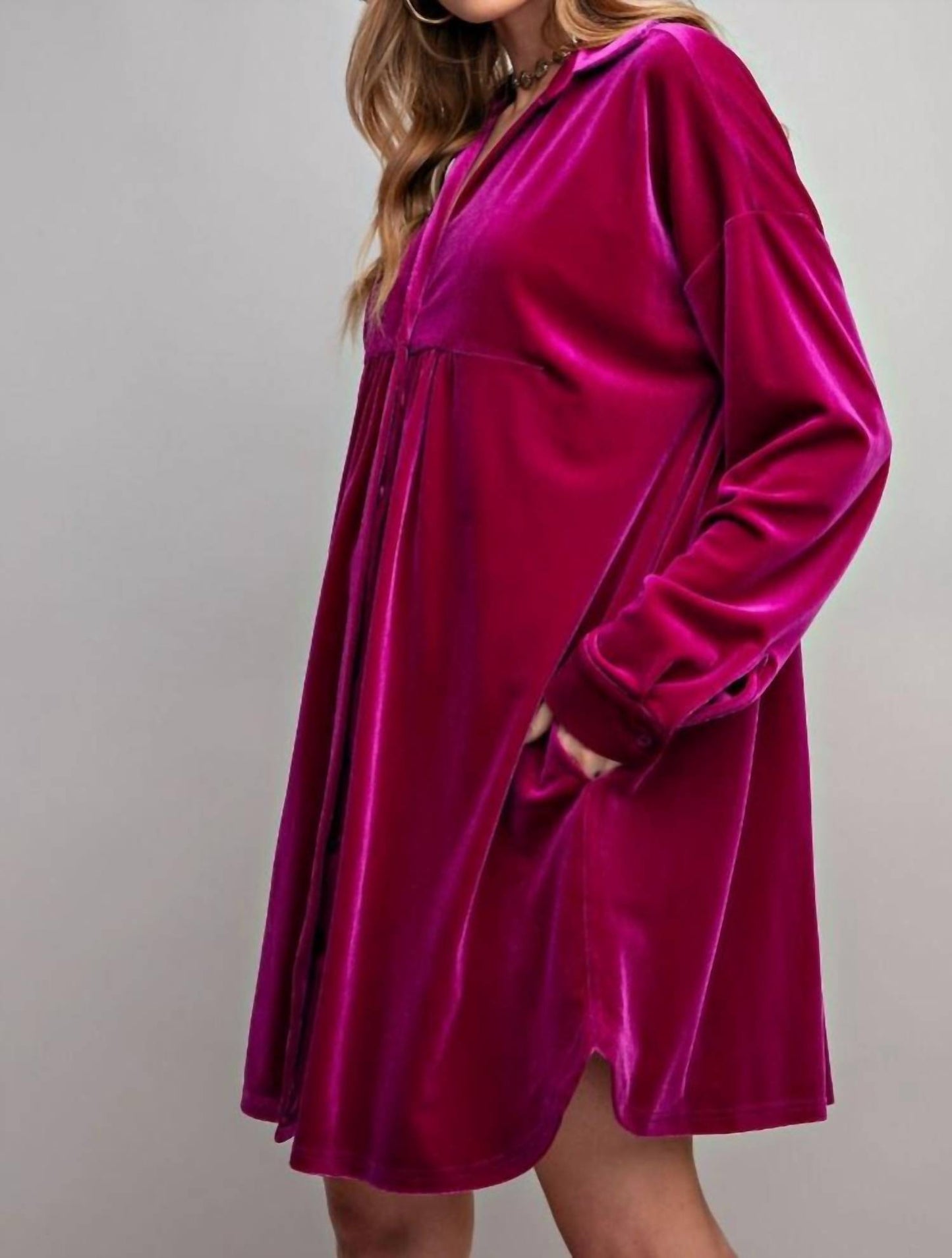 Easel - Love Me Velvet Dress