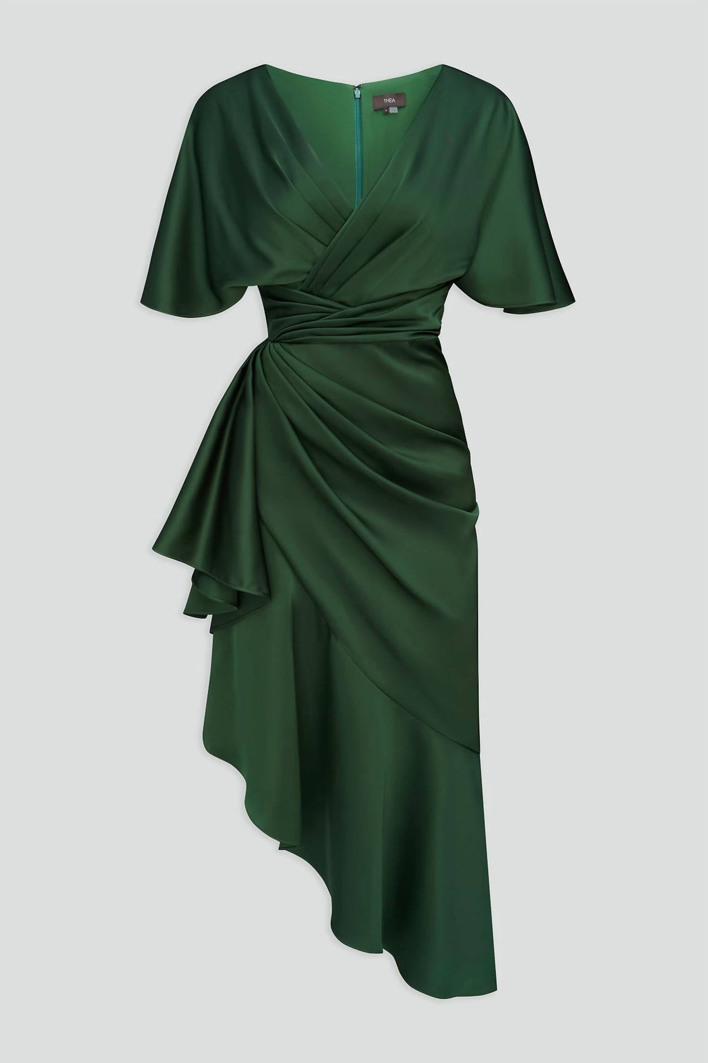 Theia - Gwen Asymmetric Ruffle Dress