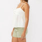 Lovestitch - LACE TRIM BUTTON DOWN TANK