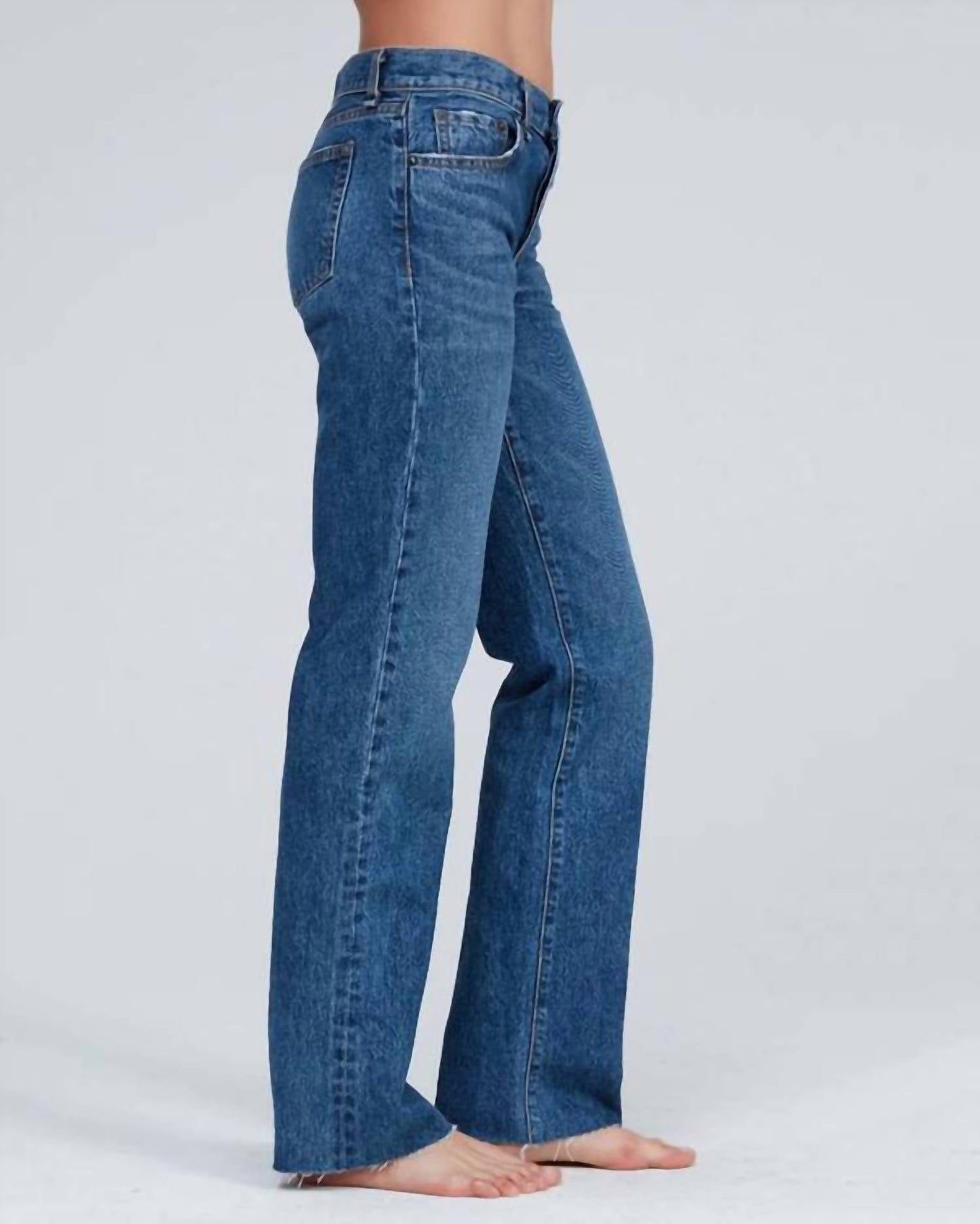 Askk Ny - Women's Long Low Rise Straight Jean