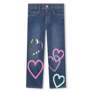 Billieblush - Girls Heart-motif Jeans