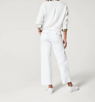 Spanx - Twill Cropped Wide Leg Pant