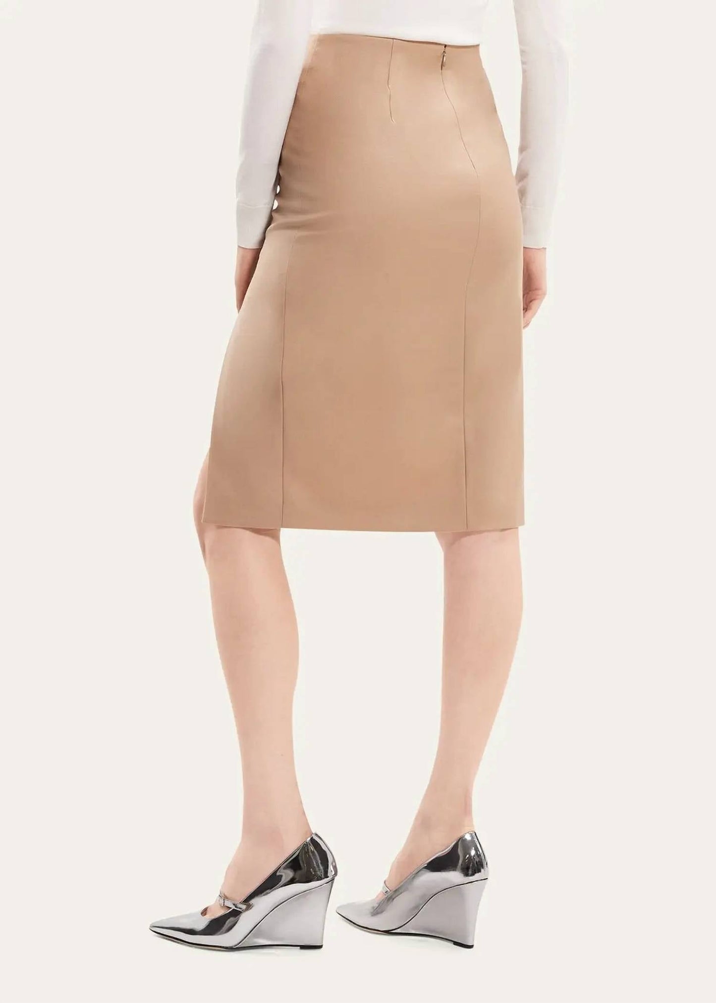 Theory - High Waist Side Slit Skirt