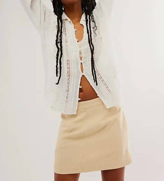 Free People - Can't Blame Me Mini Skirt