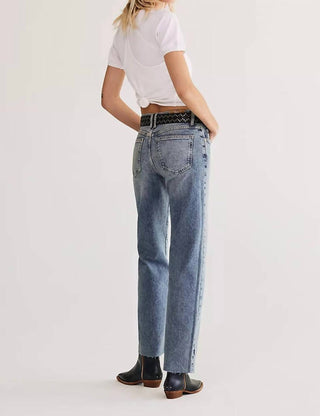 Free People - Risk Taker Mid Rise Straight Jean