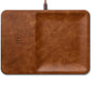 Courant - Leather Wireless Charger with Valet Tray
