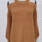 Esley Collection - Off shoulder long sleeves knit top