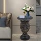 Wolf Head Accent Table Animal Statue