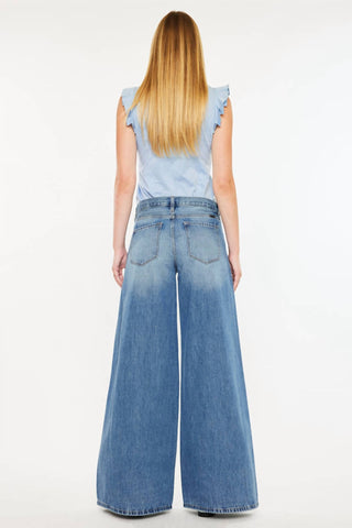 Kancan - Mid Rise Super Wide Jeans