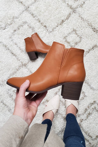 Qupid - Women's Block Heel Booties