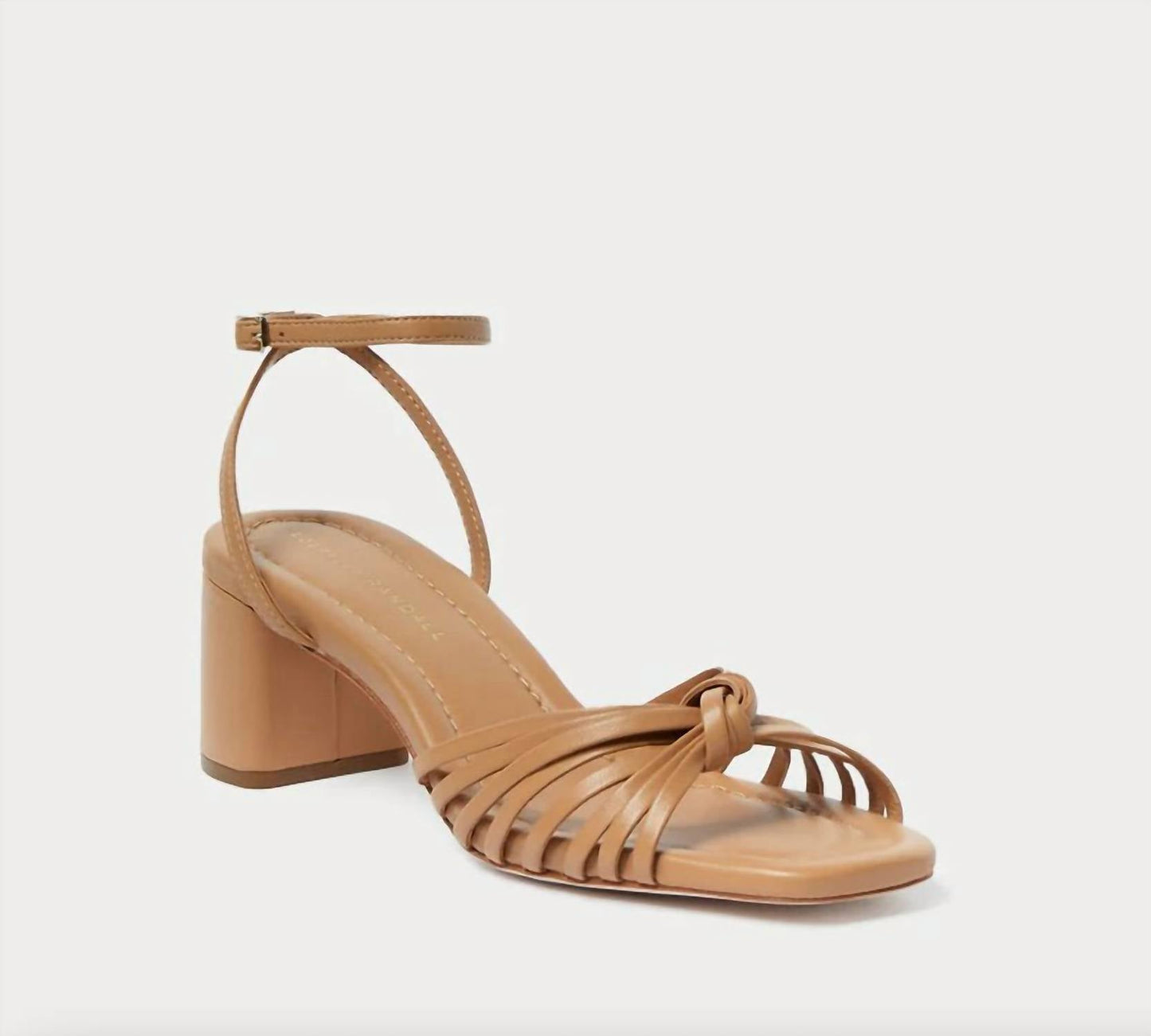 Loeffler Randall - Women's Olivia Leather Knot Mid Heel Sandal