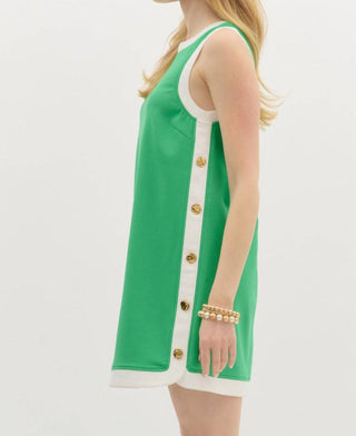 Entro - All Buttoned Up Mini Dress