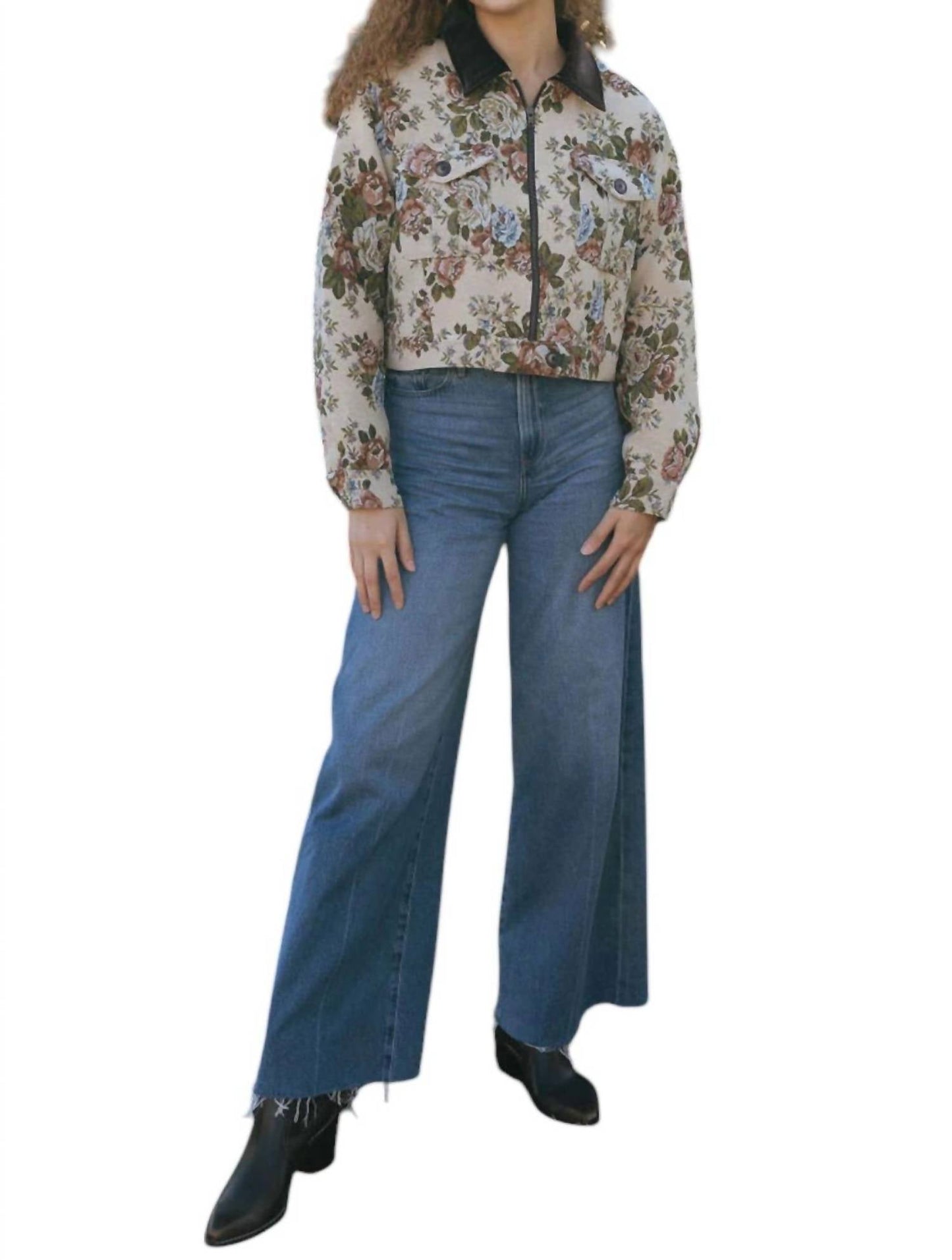 Mable - Tapestry Floral Jacket