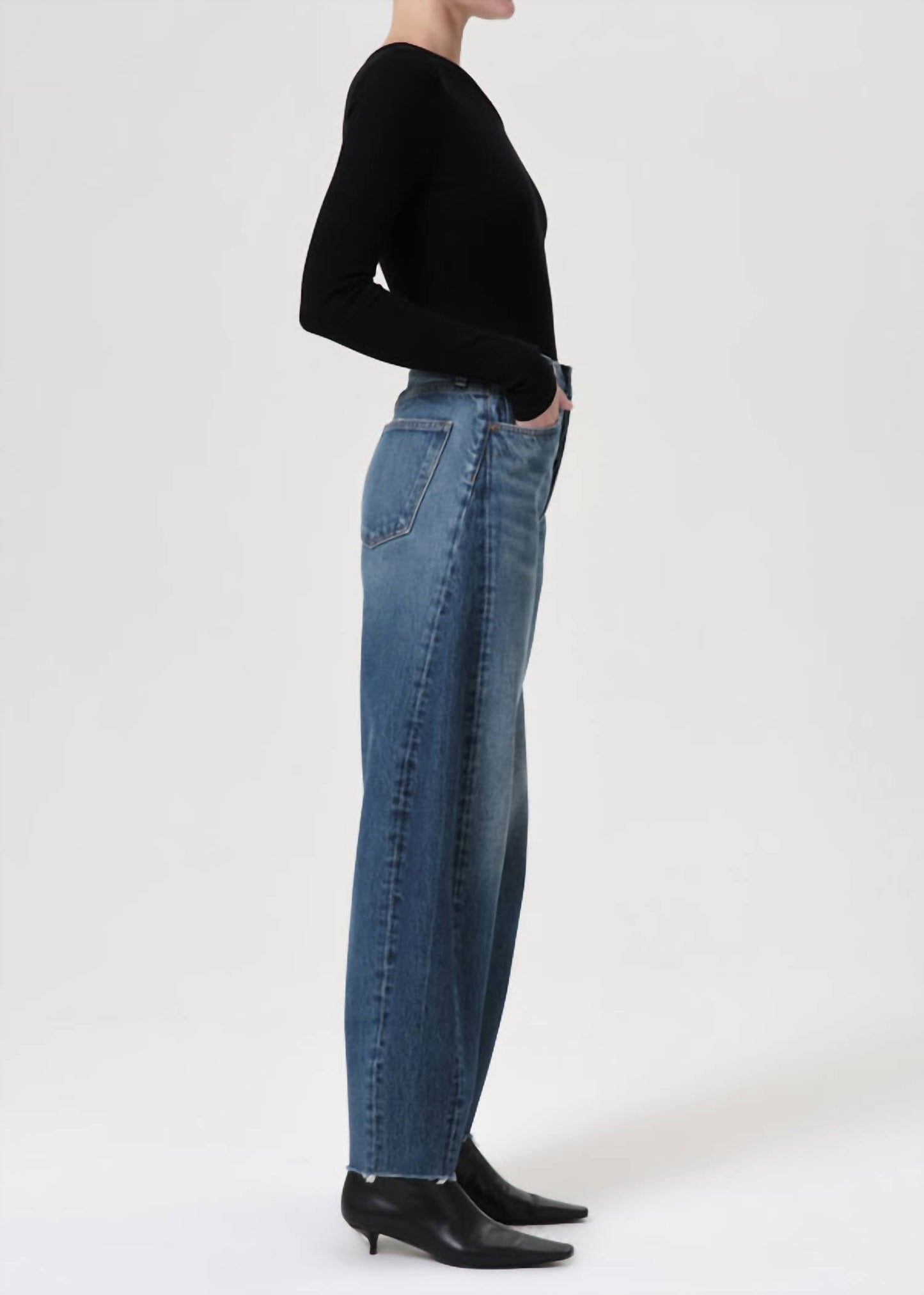 Agolde - Luna High Rise Pieced Taper Jeans