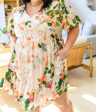 Entro - Delightful Surprise Floral Dress
