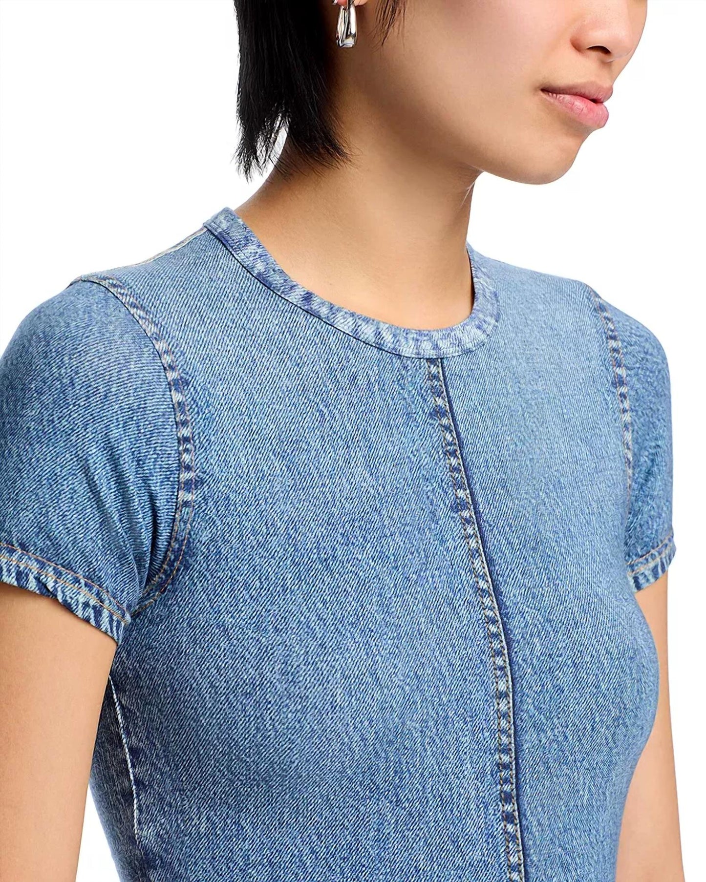 Rag & Bone - Miramar Jersey Baby Tee Top