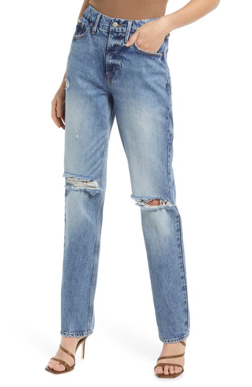 Good American Good '90s Icon High Waist Straight Leg Jeans in Indigo065  Size 14
