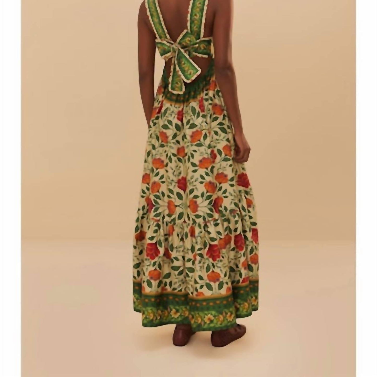 Farm Rio - Back Bow Maxi Dress