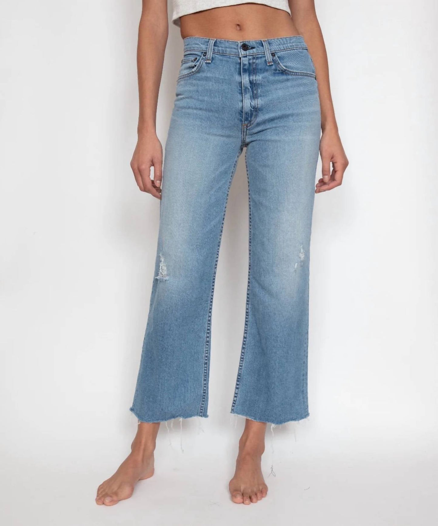 Askk Ny - Crop Wide Leg Jeans