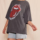 People Of Leisure - Rolling Stones Thru and Thru Oversized Tee