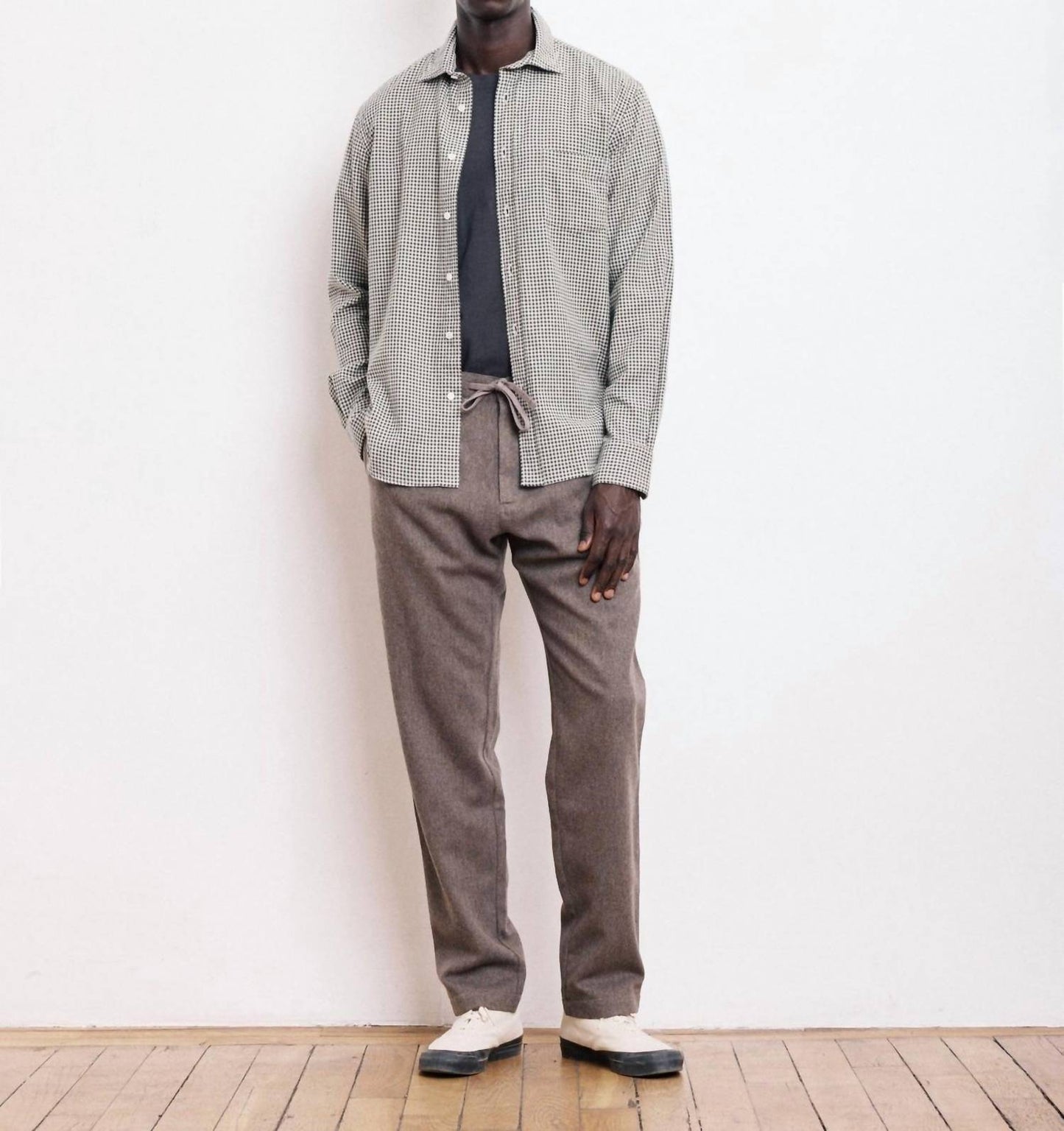 Hartford - Paul Brushed Checked Flannel Shirt