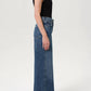 Agolde - Dame High Rise Wide Leg Cut Hem Jean
