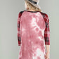Crepas - Plaid Sleeve Fleece Jersey Tee